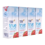 Sữa chua uống tiệt trùng TH True Yogurt, hương dâu (180ml*4hộp),