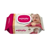 Khăn ướt Mamamy, có mùi mở nắp (100tờ).