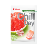 Kẹo Chill Day không đường, hương vị bưởi hồng-Orion, gói (56g).