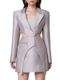 Đầm khoét eo cổ vest