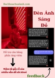 Đèn ánh sáng đỏ size lớn + Chân đèn