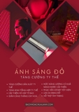 Đèn ánh sáng đỏ size lớn + Chân đèn