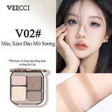 Bảng Phấn Bắt Sáng Và Tạo Khối Veecci Tự Nhiên Lâu Trôi Chống Nước 8g