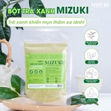 Bột Trà Xanh Mizuki 100% Nguyên Chất Giúp Giảm Thâm Mụn 100g