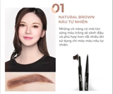 Chì Định Hình Mày Silkygirl Perfect Brow Liner & Powder - 01 Natural Brown 0.6g