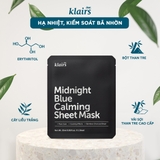 Mặt Nạ Dear Klairs Dưỡng Ẩm Và Phục Hồi Da Midnight Blue Calming Sheet Mask 25ml