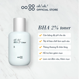 Toner oh!oh! 2% BHA  Tẩy Tế Bào Chết, Làm Sạch 75ml