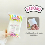 Bông Tẩy Trang Mihoo Kokimi Xỏ Ngón Dạng Gối Túi 150 Miếng