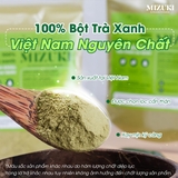 Bột Trà Xanh Mizuki 100% Nguyên Chất Giúp Giảm Thâm Mụn 100g