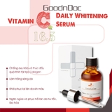 Serum GoodnDoc Vitamin C-16.5 Daily Whitening Serum Dưỡng Sáng, Mờ Thâm Nám 30ml