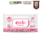Khăn Ướt Cho Bé EcoWipes Ecobi Gói 20 Tờ