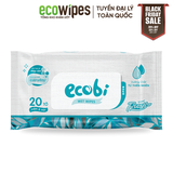 Khăn Ướt Cho Bé EcoWipes Ecobi Gói 20 Tờ