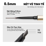 Chì Kẻ Mày Colorkey Thiết Kế Hai Đầu Tiện Dụng, Thích Hợp Vẽ Chân Mày Điêu Khắc 0.7g