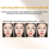 Bảng Phấn Bắt Sáng Và Tạo Khối Veecci Tự Nhiên Lâu Trôi Chống Nước 8g