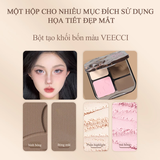 Bảng Phấn Bắt Sáng Và Tạo Khối Veecci Tự Nhiên Lâu Trôi Chống Nước 8g