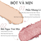 Bảng Phấn Mắt 10 Ô Veecci Hồng Nhũ Mịn Dễ Tán Mini 4.2g