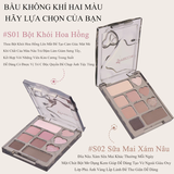 Bảng Phấn Mắt 10 Ô Veecci Hồng Nhũ Mịn Dễ Tán Mini 4.2g