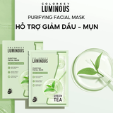 Hộp 10 Miếng Mặt Nạ Colorkey Hỗ Trợ Giảm Dầu Mụn Từ Trà Xanh & BHA 25ml x 10 Miếng