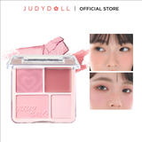 Bảng Phấn Má Hồng Bắt Sáng Judydoll 4 Ô Tông Lì 9g
