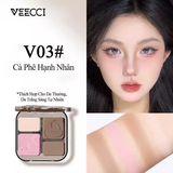 Bảng Phấn Bắt Sáng Và Tạo Khối Veecci Tự Nhiên Lâu Trôi Chống Nước 8g