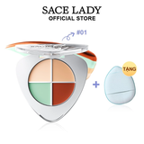 Bảng Kem Che Khuyết điểm Sace Lady Chống Thấm Nước Giúp Hiệu Chỉnh Màu Da 5.6g