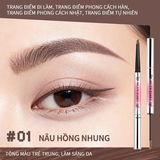 Bút Chì Lông Mày Mlen Diary Chống Thấm Nước Nhanh Khô Nuôi Dưỡng Lông Mày