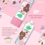 Xịt Thơm Phòng  Fresh Time x LINE FRIENDLY Loại Bỏ Mùi Hôi Làm Tươi Mát Không Khí 450ml