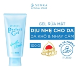 Gel Rửa Mặt Senka Perfect Gentle Wash Dịu Nhẹ 100g