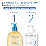 Gel Dưỡng Ẩm Bioderma Atoderm Intensive Gel-Crème Cho Da Khô Nhạy Cảm, Kích Ứng