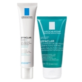Combo La Roche Posay (Gel Rửa Mặt & Tắm Effaclar Micro Peeling 50ml+Kem Dưỡng Giảm Mụn Effaclar Duo(+) 40ml)