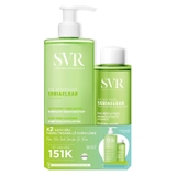 Combo Gel Rửa Mặt SVR Sebiaclear Gel Moussant  400ml + Toner SVR Sebiaclear Da Dầu Mụn 150ml