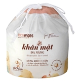 Khăn Mặt Khô EcoWipes Đa Năng Không Mùi Cuộn 80 Tờ