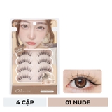 Lông Mi Giả Mlen Diary Gân Trong Suốt 4 Cặp