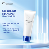 Sữa Rửa Mặt Transino Clear Wash EX Loại Bỏ Bụi Bẩn 100g
