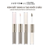 Kem Bắt Sáng & Tạo Khối 2 Đầu JUDYDOLL Liquid Highlighter & Contour Duo Lâu Trôi 4.8g