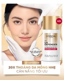 Kem Chống Nắng L'Oreal Paris UV Defender Serum Invisible Fluid X20 Thoáng Da Mỏng Nhẹ 50ml