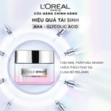 Kem Dưỡng L'Oreal Paris Sáng Da Ban Đêm Glycolic Bright Glowing Cream