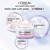 Kem Dưỡng L'Oreal Paris Sáng Da Ban Đêm Glycolic Bright Glowing Cream