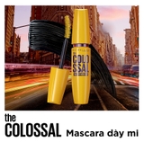 Mascara Làm Dày Mi Gấp 10 Lần & Ngăn Rụng Mi Màu Đen Mascara Maybelline Colossal Waterproof Black 9.2ml