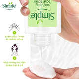 Nước Cân Bằng Simple Soothing Facial Toner Không Chứa Cồn Giúp Làm Dịu Da 200ml