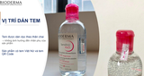 Nước Tẩy Trang Dành Cho Da Nhạy Cảm Bioderma Sensibio H20
