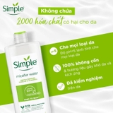 Nước Tẩy Trang Simple Micellar Cleansing Water Làm Sạch và Cấp Ẩm Cho Da