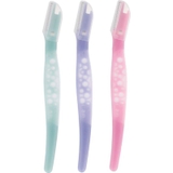 Set 3 Dạo Cạo Lông Mày KAI Lưỡi Đơn Thân Nhựa CBM-3P