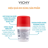 Lăn Khử Mùi Vichy Khô Thoáng Vùng Da Dưới Cánh Tay 50ml