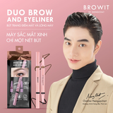 Bút Trang Điểm Mắt Và Mày Browit Duo Brow And Eyeliner 3 Colors 0.35ml+0.2ml