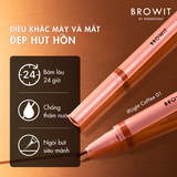 Bút Trang Điểm Mắt Và Mày Browit Duo Brow And Eyeliner 3 Colors 0.35ml+0.2ml