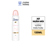 Xịt Khử Mùi Dove Dưỡng Sáng Và Khử Mùi 48h 135ml