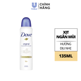 Xịt Khử Mùi Dove Dưỡng Sáng Và Khử Mùi 48h 135ml