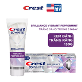 Kem Đánh Trắng Răng Crest 3D White Brilliance 130g