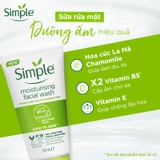 Sữa Rửa Mặt Simple Moisturising Facial Wash Dành Cho Da Khô và Da Nhạy Cảm 150ml